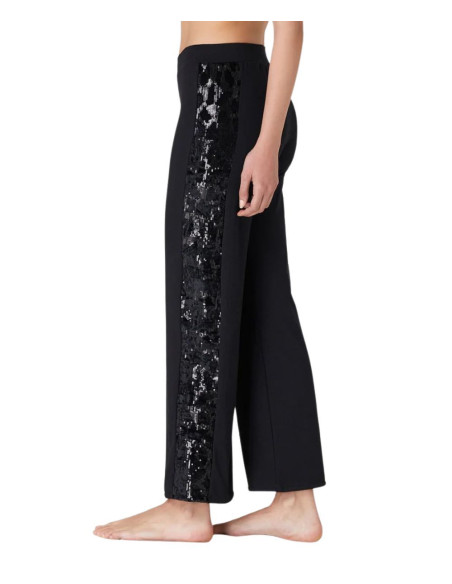 Women's trousers with tulle and sequined Jadea Galà 4824