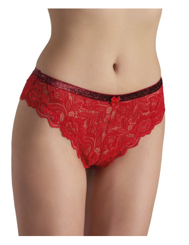 Woman red lucky all lace brazilian briefs Intimami ID858