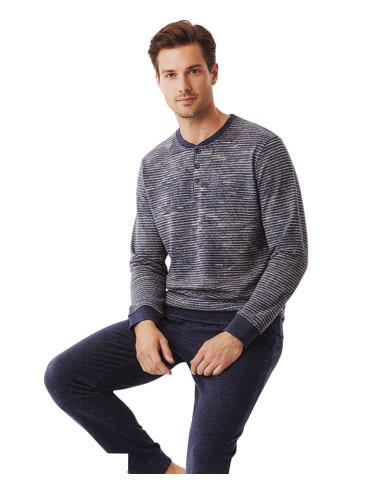 Men's warm plush cotton jersey pajamas Karelpiu' SK9404