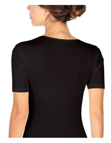 Maglia donna a manica corta in lana e seta Egi 142 MM