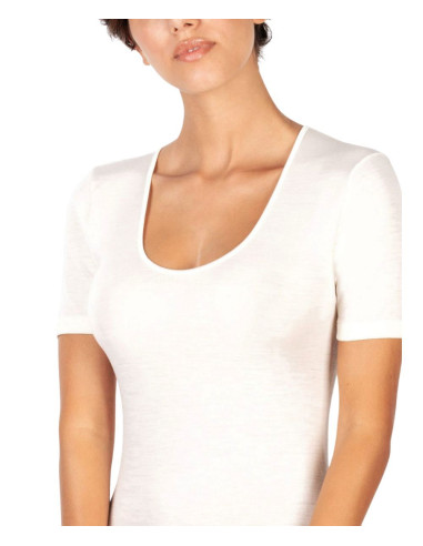 Woman wool and silk wide t-shirt Egi 142 MM