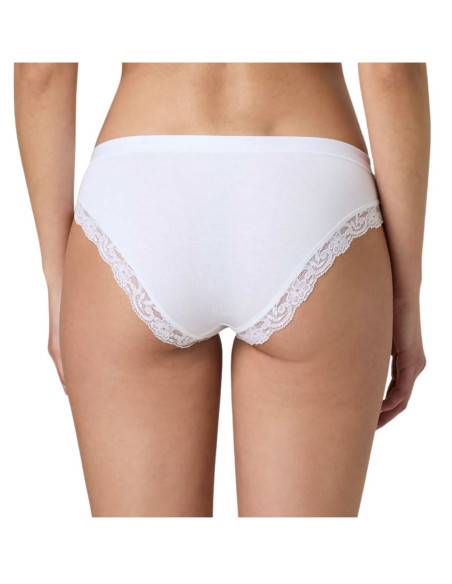 Gruppo 3 slip donna in cotone modal con pizzo Jadea 518
