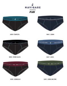 Gruppo 6 slip uomo in cotone elasticizzato Navigare 21521 2