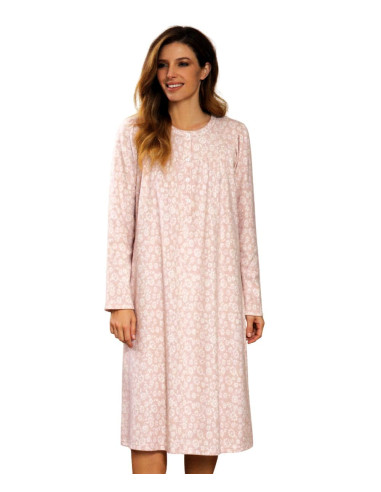 Woman warm plush cotton jersey nightdress Linclalor 77872-75