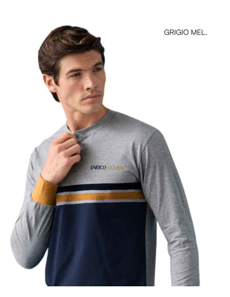 Men's cotton jersey pajamas Enrico Coveri EP1223