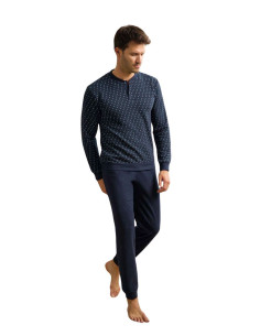 Men's warm plush cotton jersey pajamas Il Granchio GP2102 2