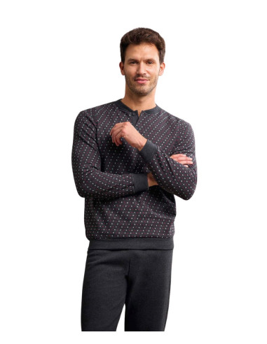 Men's warm plush cotton jersey pajamas Il Granchio GP2102