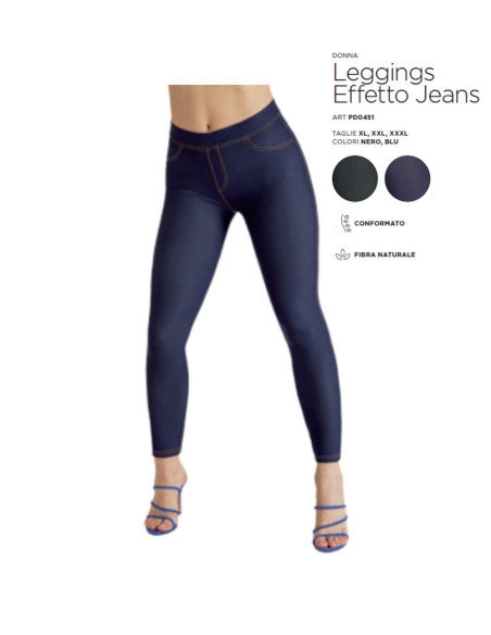 Woman calibrated leggings Gladys PD0451 OVER SIZES