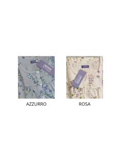 Camicia da notte a manica lunga in jersey di cotone Linclalor 75377 2