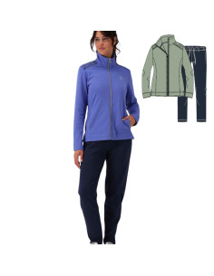 Women's zip-up tracksuit in brushed cotton by F.lli Campagnolo 8E76579