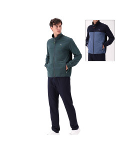 Men's brushed cotton tracksuit with zip F.lli Campagnolo 8E77582