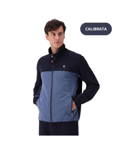Tuta uomo CALIBRATA taglie OVER in cotone garzato con zip Fratelli Campagnolo 8E78582
