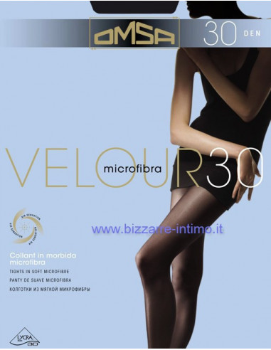 Women's microfiber tights Omsa Velour 30