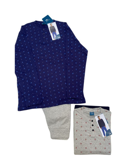 Men's seraph cotton jersey long pajamas Smarty by Cippi 558