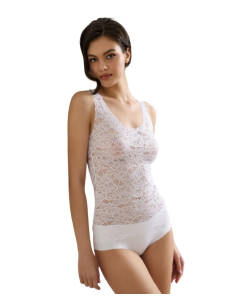 Women's lace laser cut tank top Jadea 8024 2