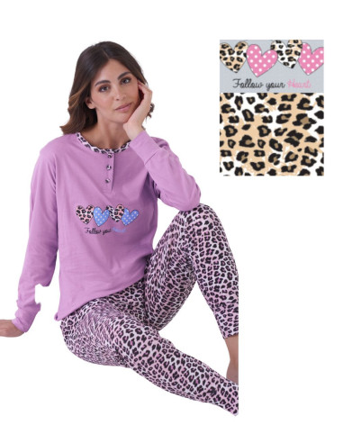 Women's seraphine cotton jersey pajamas Karelpiu' KC0119