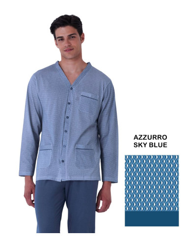 Men's calibrated cotton jersey opened...