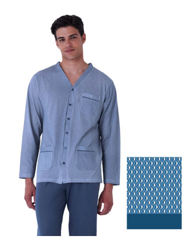 Men's calibrated cotton jersey opened pajamas Karelpiu' KE0211