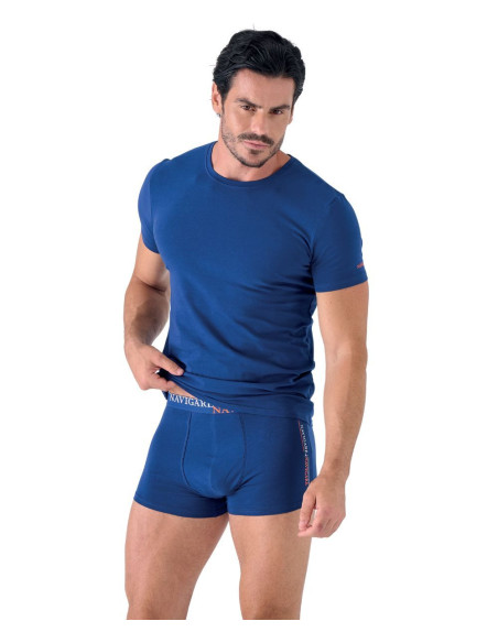 Men's set with t-shirt and boxer Navigare 21636