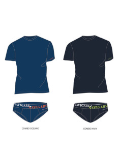 Men's set with t-shirt and briefs Navigare 21637 2
