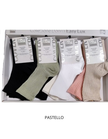 Women's stretch cotton short socks Coveri Carolina ( 1 PAIR )