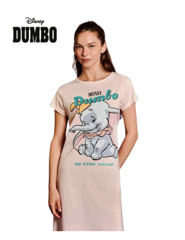 Women's half sleeves cotton jersey nightdress Disney Dumbo DYD3833