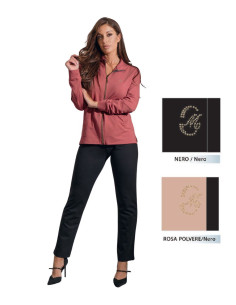 Woman spring calibrated stretch cotton tracksuit Coveri ODF5131