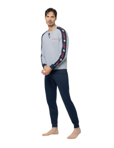 Men's seraph cotton jersey long pajamas Lotto LP1217