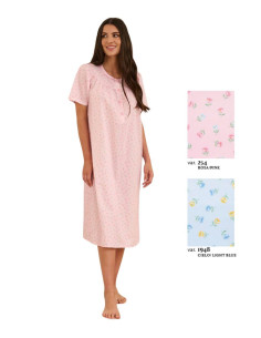 Women's half sleeves cotton tissue nightdress Linclalor 30864