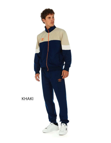 Tuta uomo in cotone garzato con zip Umbro 30276