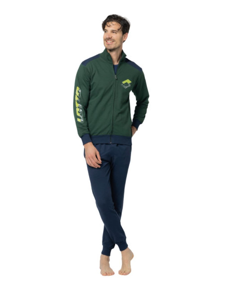 Men's cotton tracksuit with zip Lotto LA1076