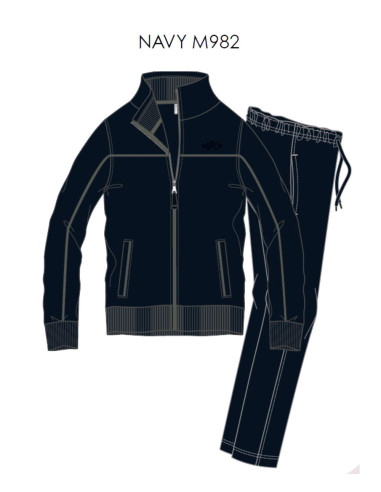 Men's tracksuit in brushed Cotton with zip by Fratelli Campagnolo 8E77444