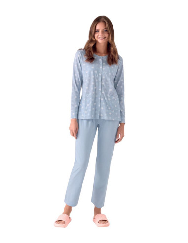 Women's long sleeves cotton jersey opened pajamas Infiore Sweetheart SWT654006
