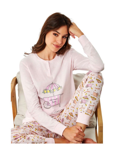 Pigiama donna in jersey di cotone Il Granchio Lady GP5116