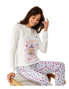 Pigiama donna in jersey di cotone Il Granchio Lady GP5119