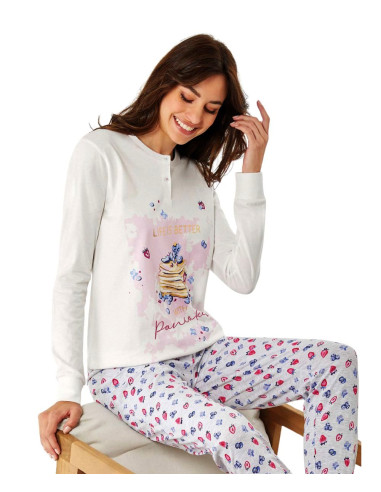 Pigiama donna in jersey di cotone Il Granchio Lady GP5119