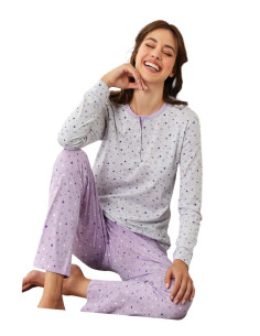 Woman's cotton jersey pajamas Il Granchio Lady GP5123