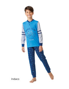 Pigiama da bambino in jersey di cotone Il Granchietto GP4145