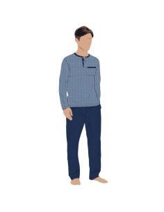 Men's cotton jersey pajamas without cuffs Bip Bip 3795