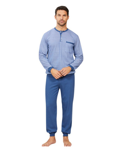 Men's cotton jersey pajamas with cuffs Bip Bip 3784