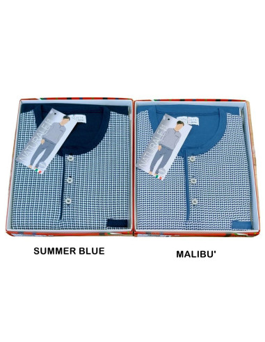 Pigiama uomo in jersey di cotone con polsini Bip Bip 3784