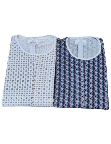 Men's spring cotton jersey one-piece pajamas