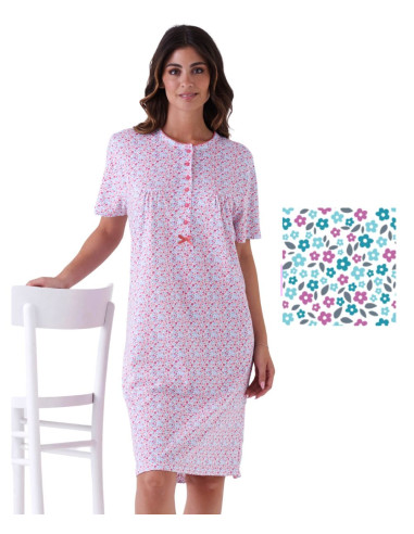 Camicia da notte donna a manica corta Karelpiu' KE0033