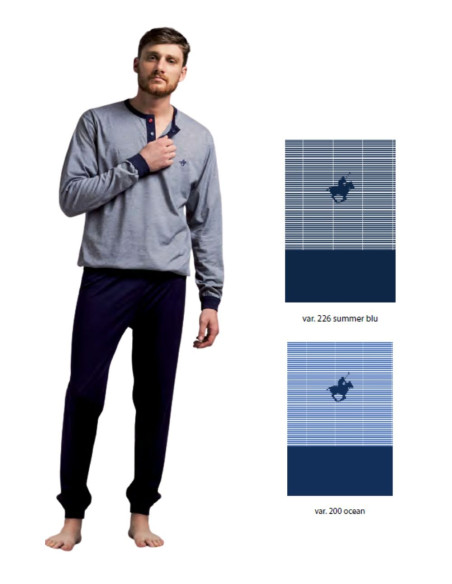 Men cotton jersey seraphine pajamas Bip Bip 2587