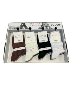 Group 3 stretch cotton short socks Scopri Prisco Ananas