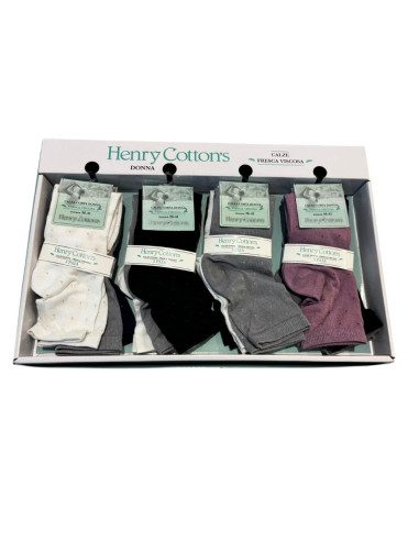 Women's stretch viscose short socks Henry Cotton's HF60811