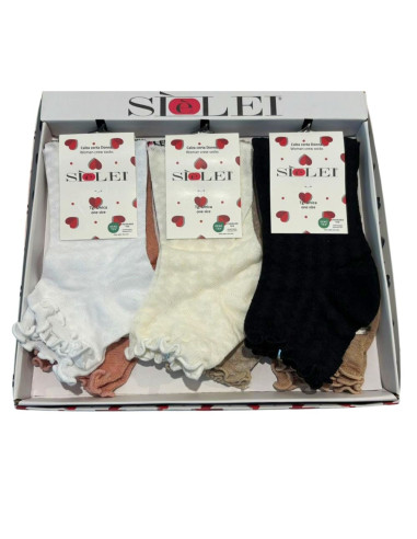 Calzino corto donna in cotone elasticizzato Sielei SA02