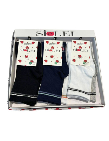 Woman stretch cotton short socks...