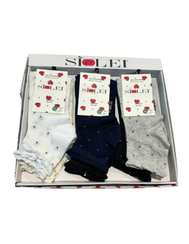 Woman stretch cotton short socks SieLei PU01