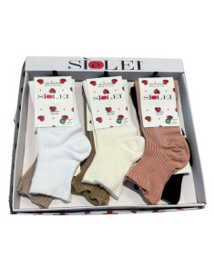 Calzino corto donna in cotone elasticizzato Sielei CN01